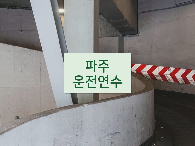 파주운전연수 후기