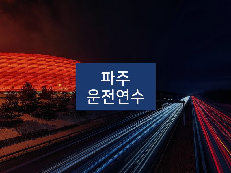 파주운전연수 후기