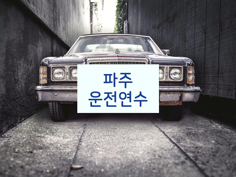 파주운전연수 후기