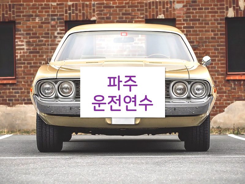 파주운전연수 후기
