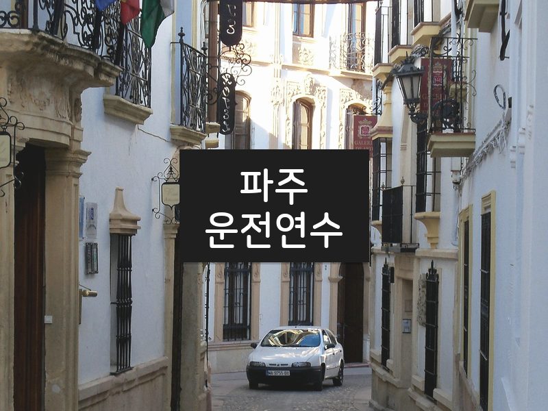 파주운전연수 후기