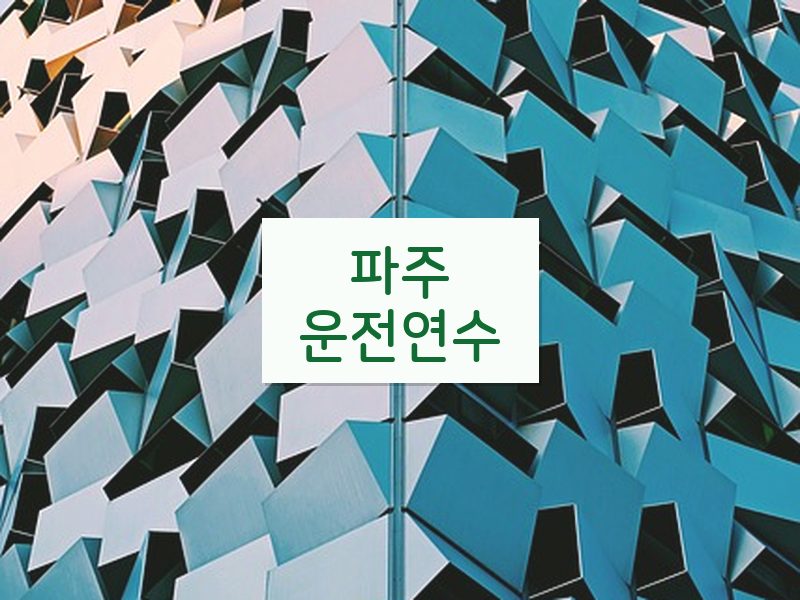 파주운전연수 후기