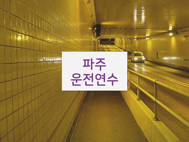 파주운전연수 후기