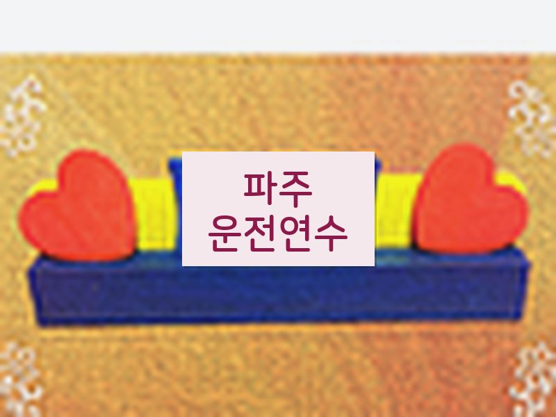 파주운전연수 후기