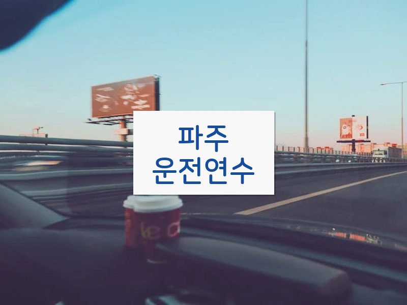 파주운전연수 후기