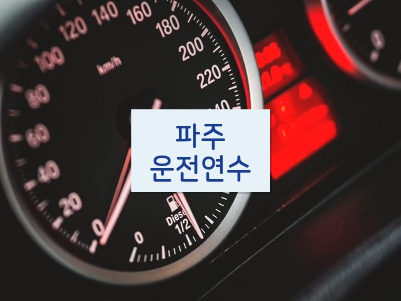 파주운전연수 후기