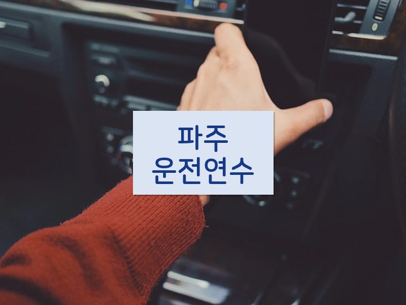 파주운전연수 후기