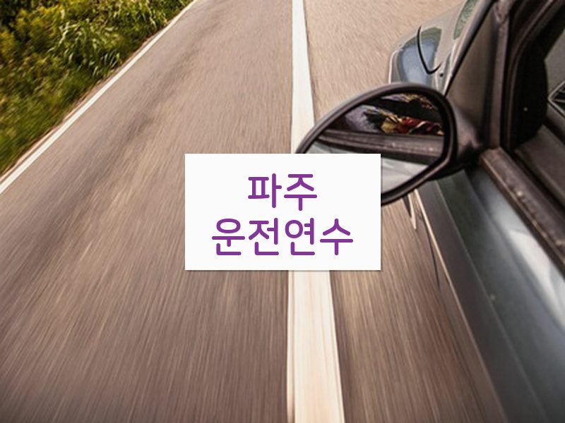 파주운전연수 후기