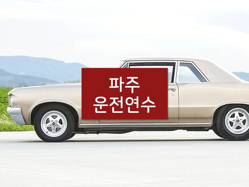 파주운전연수 후기