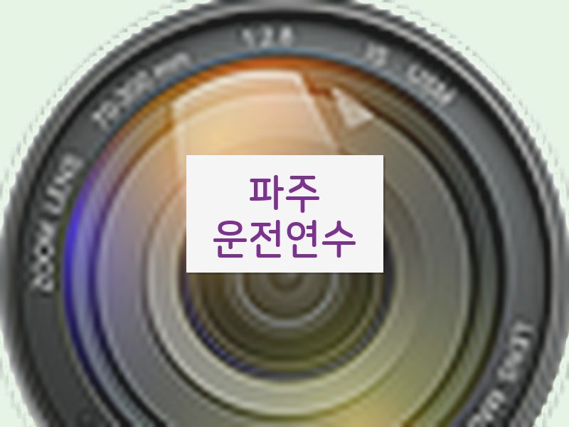 파주운전연수 후기