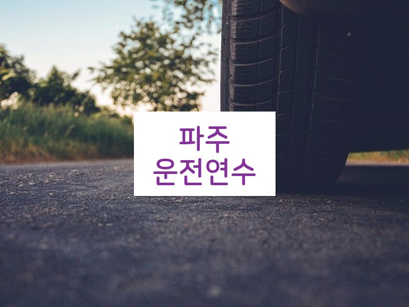 파주운전연수 후기