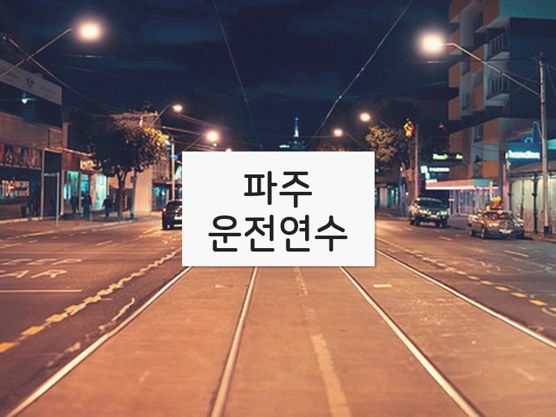 파주운전연수 후기