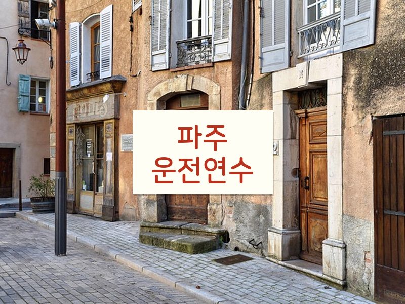 파주운전연수 후기