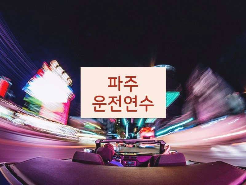 파주운전연수 후기