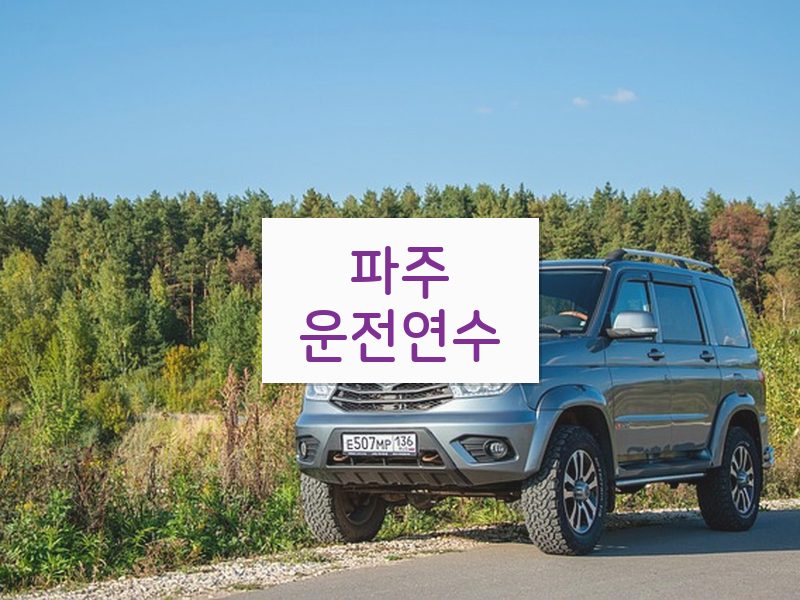 파주운전연수 후기