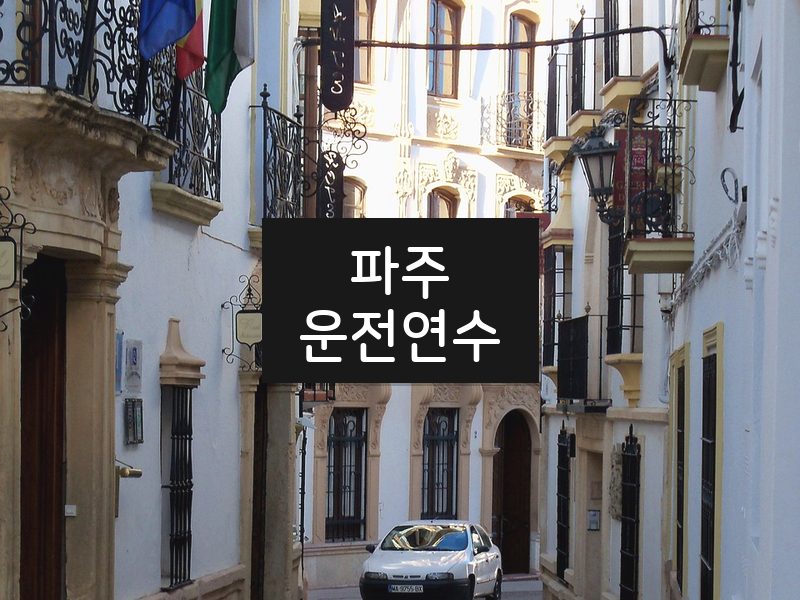파주운전연수 후기
