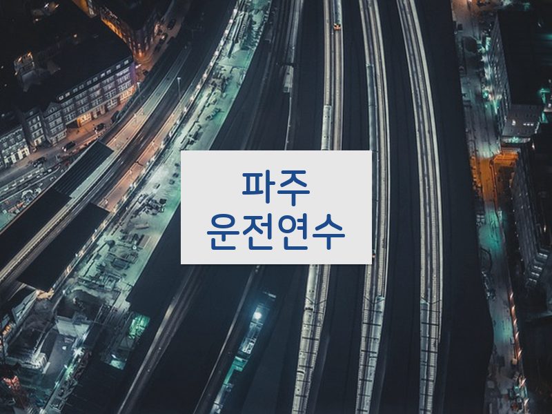 파주운전연수 후기