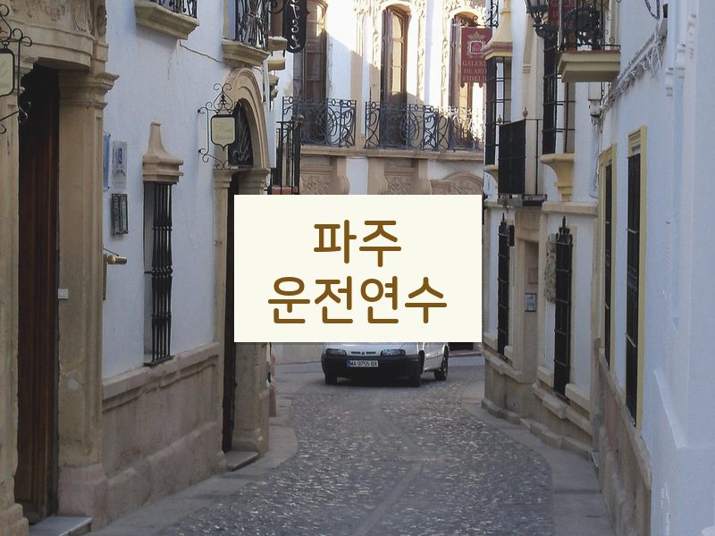 파주운전연수 후기