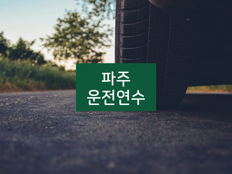 파주운전연수 후기