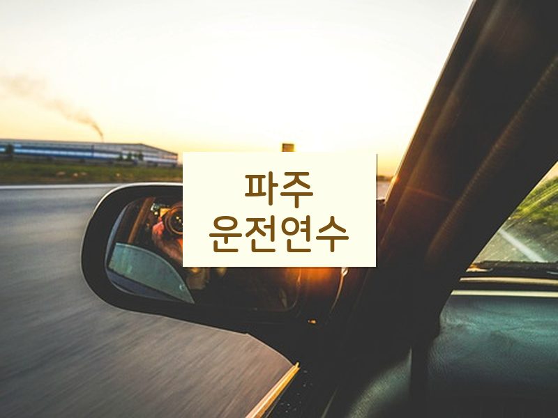 파주운전연수 후기
