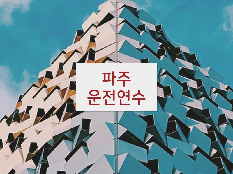 파주운전연수 후기
