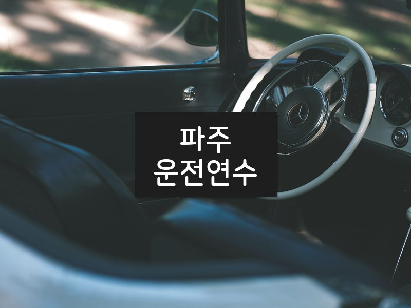 파주운전연수 후기