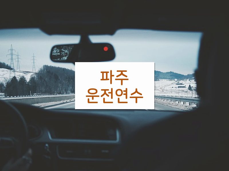 파주운전연수 후기