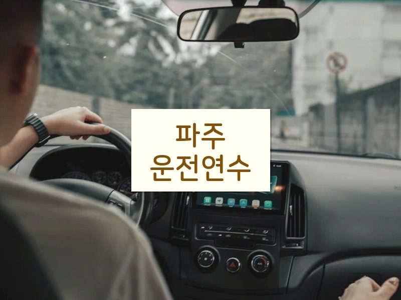 파주운전연수 후기