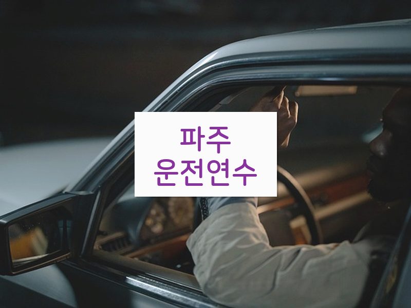 파주운전연수 후기