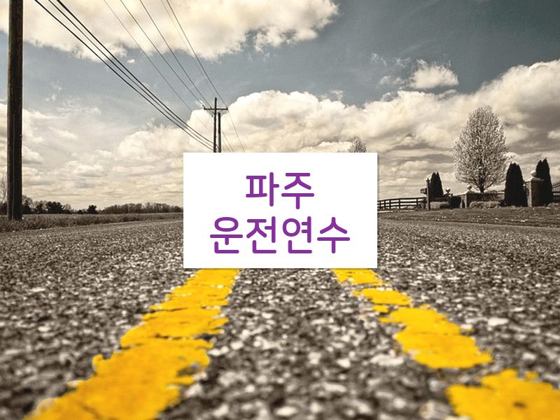 파주운전연수 후기