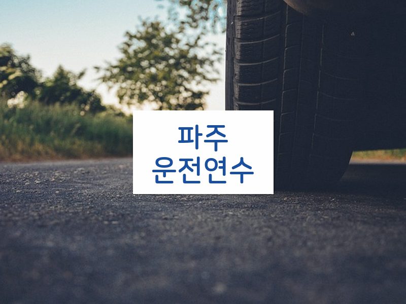 파주운전연수 후기