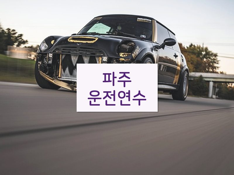 파주운전연수 후기