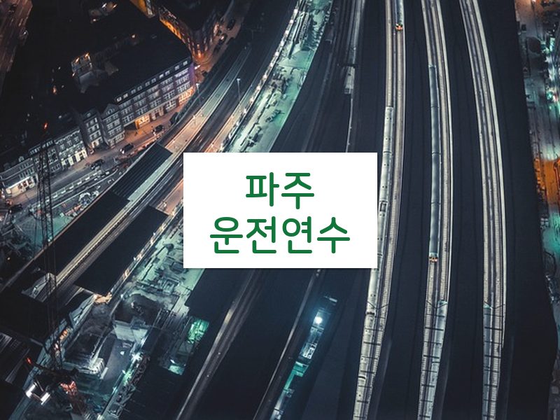파주운전연수 후기