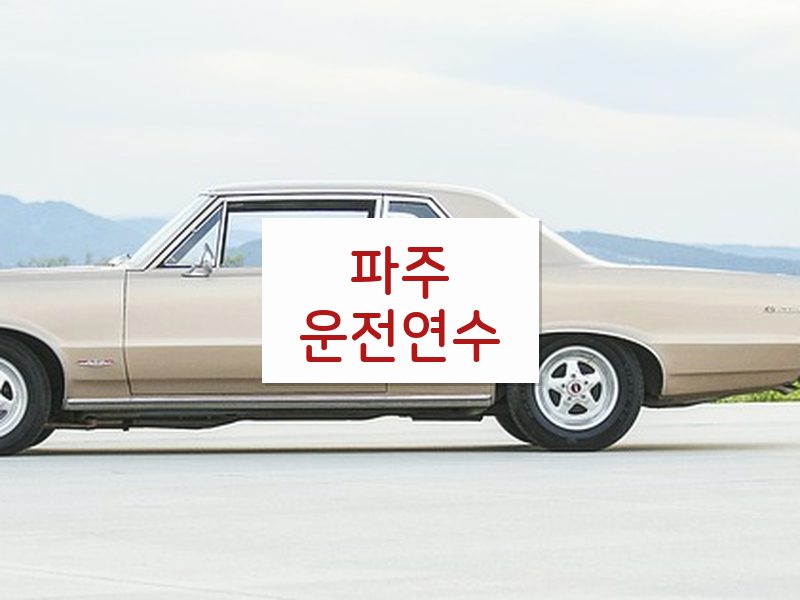 파주운전연수 후기
