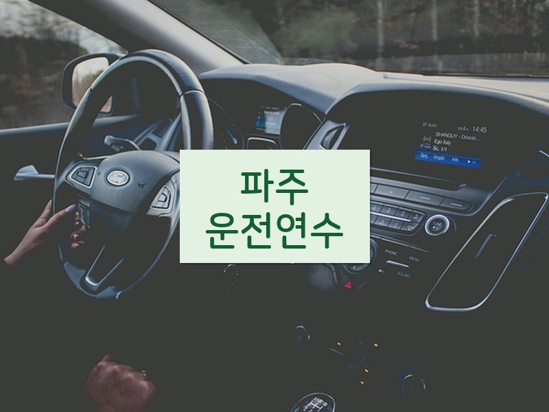 파주운전연수 후기