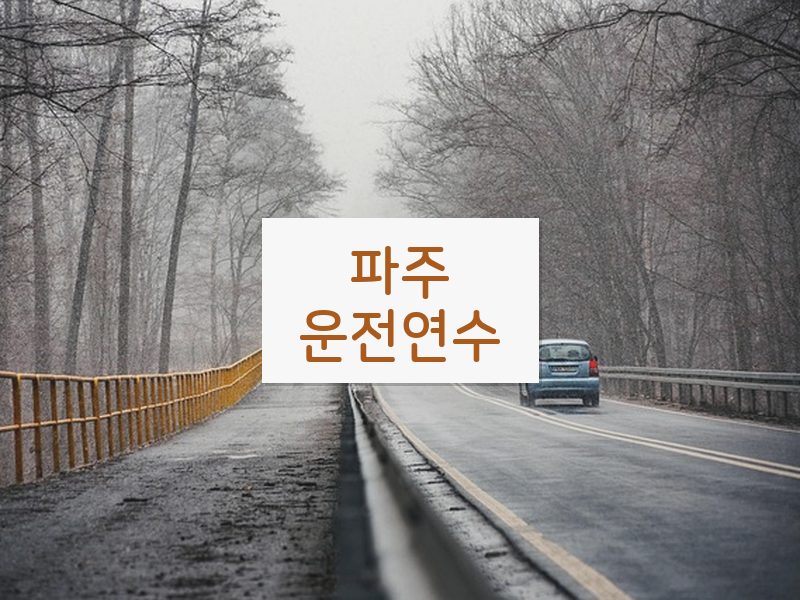 파주운전연수 후기