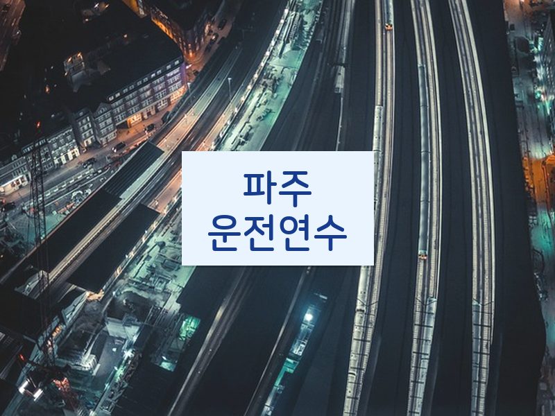 파주운전연수 후기