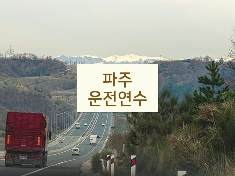 파주운전연수 후기