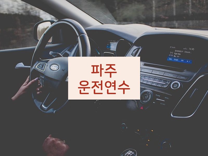 파주운전연수 후기