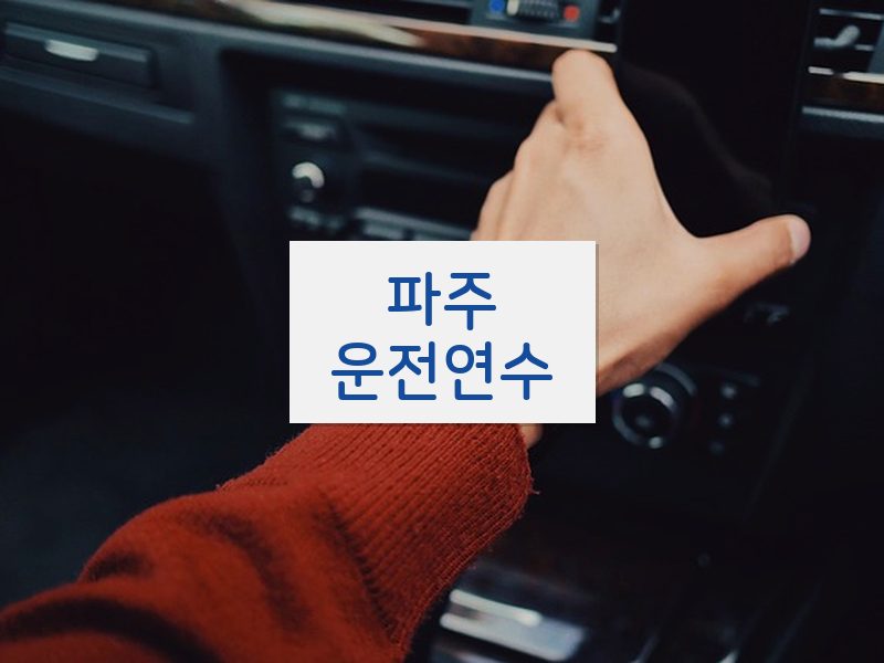 파주운전연수 후기
