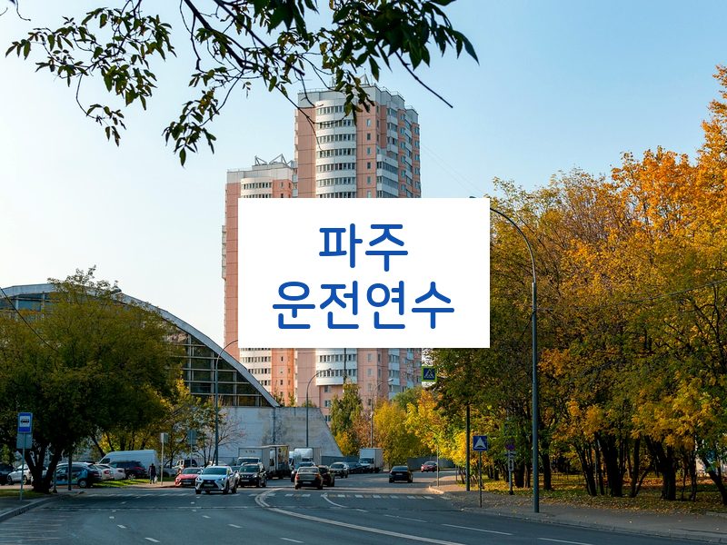 파주운전연수 후기