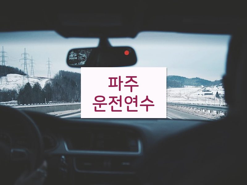 파주운전연수 후기