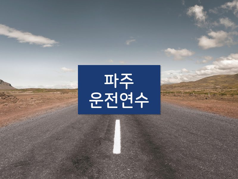 파주운전연수 후기
