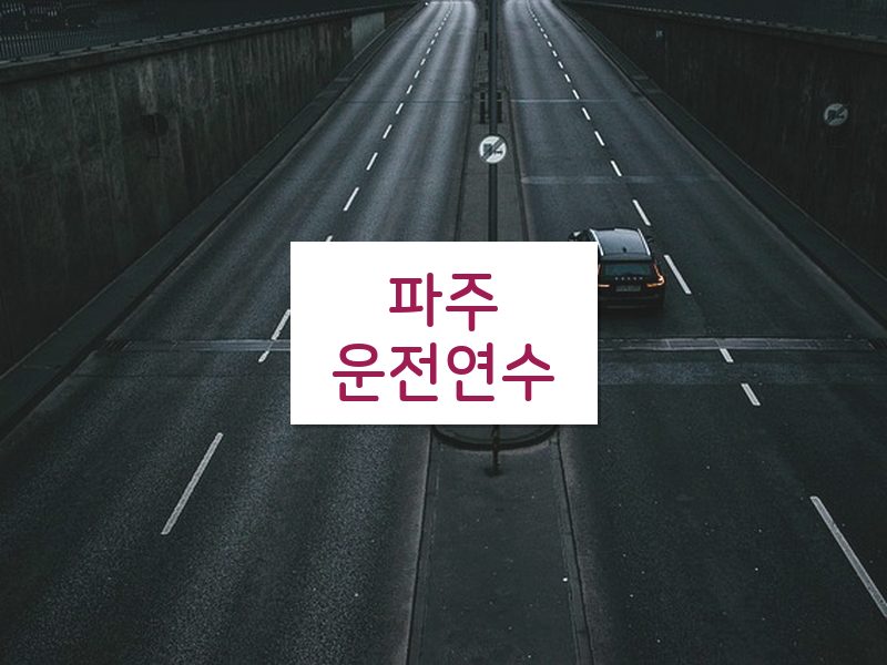 파주운전연수 후기