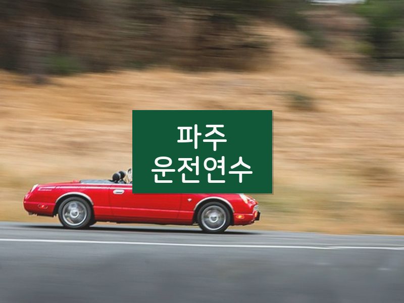 파주운전연수 후기