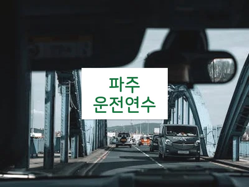 파주운전연수 후기