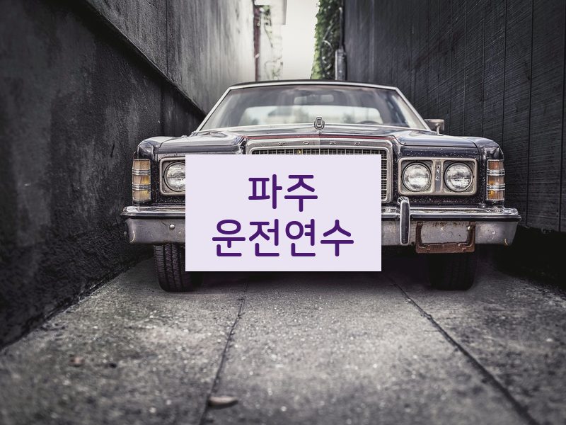 파주운전연수 후기