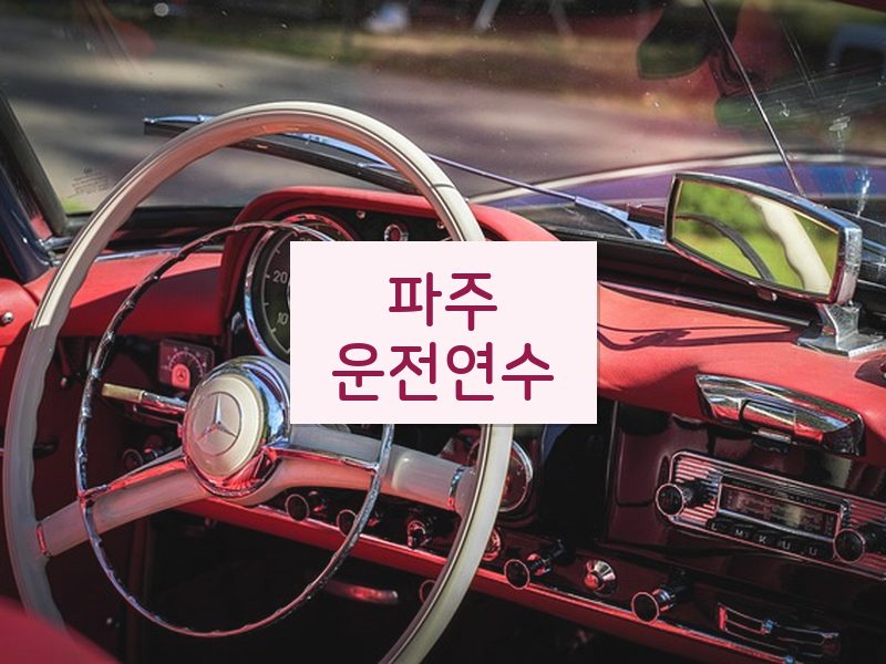 파주운전연수 후기