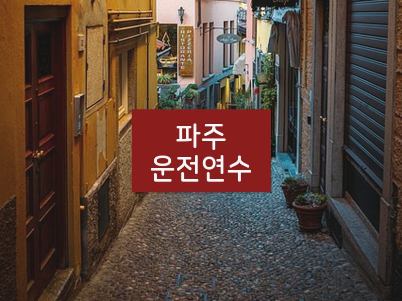파주운전연수 후기