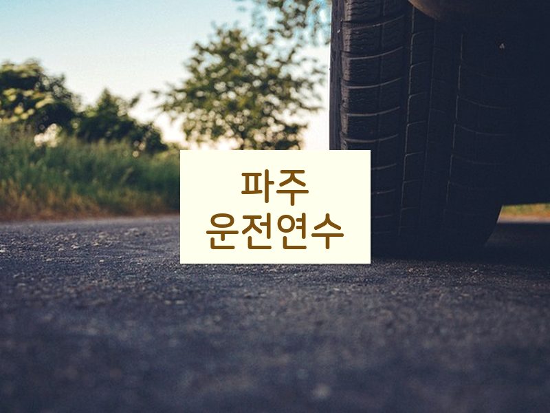 파주운전연수 후기